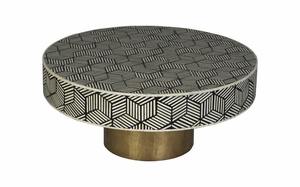 Mesa de Centro de Estilo Antiguo con Incrustaciones de Hueso, Muebles Indios Tradicionales Hechos a Mano para Sala de Estar, Cocina y Hoteles en India - Product Image 5