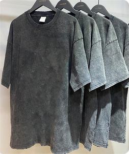 Camiseta con lavado ácido para hombre, camiseta Vintage con gráfico personalizado, ropa de calle DTG, camisetas de algodón 100% de Hip Hop lavadas con piedra de gran tamaño 2025 - Product Image 2