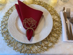 Ronds de serviette, ronds de serviette en rotin, ronds de serviette en osier, décor de table - Product Image 3