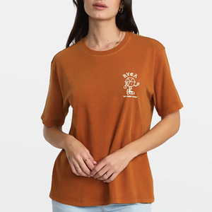 Proveedor de confianza de Bangladesh de camisetas de calle para mujer Camisetas de algodón impresas OEM Camisetas a granel con técnicas de tinte liso - Product Image 5