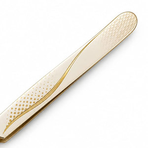 SHEARS BEAUTY แหนบแยกขนตาแบบมืออาชีพพร้อมปลายตรงสำหรับทำเล็บมือ สแตนเลสสตีล ทนทาน - Product Image 2