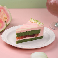 Gâteau au fromage faible en gras, glacé, saveur thé, goyave et prune, rond de 8 pouces, boîte de 850g