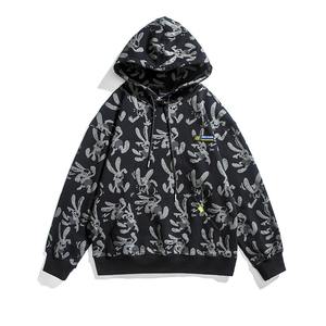 Personnalisez des sweats à capuche avec votre logo, coton de haute qualité, surdimensionné, impression puff puff, polaire épais, épaules tombantes, sweats à capuche personnalisés pour hommes - Product Image 1