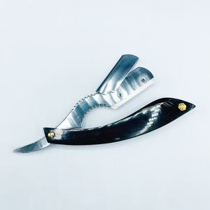 Rasoir manuel professionnel en gros Rasoir pliant avec logo personnalisé manche en bois durable en acier inoxydable barbier - Product Image 4