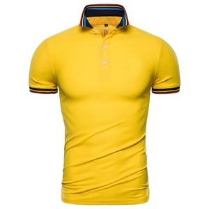 Tout nouveau coton d'été pour hommes pour Polo solide broderie personnalisée à manches courtes Design de mode avec tissu en toile - Product Image 4