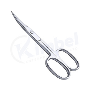 Ciseaux de manucure professionnels en acier inoxydable à lames courbées et pointe flèche pour la coupe des cuticules – Idéal pour l'entretien des ongles - Product Image 4