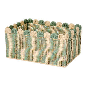 New Design Set of 3 Scalloped Seagrass Storage <b>Basket</b> Elegance Functional for Kitchen Organizing and Home Decor - Product Image 4