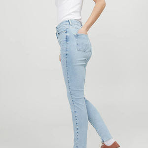 Jeans skinny moulants à taille haute et à taille haute pour femmes, logo personnalisé, vêtements d'entraînement respirants et extensibles pour femmes, vêtements de yoga, OEM - Product Image 3