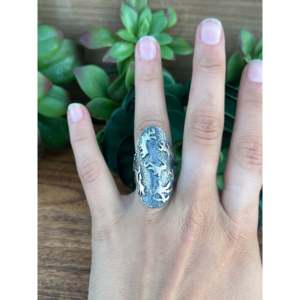 Bague Robert Shakey élégante en argent sterling, motif animal, ajustable, bijou classique et mignon, cadeau idéal pour la taille 5.25, placage raffiné - Product Image 2