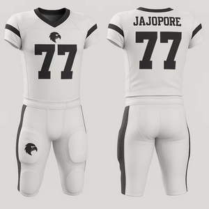 Vente en gros Maillot de football américain avec pantalon rembourré Ensemble d'uniformes de sport en polyester sublimé personnalisé - Product Image 5