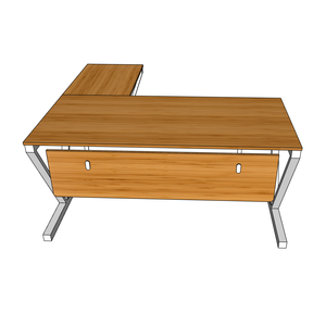 VBamboo L-Shaped Corner Computer <b>Desk</b> 160x160cm BFVB010 Natural Wood Style - Product Image 5