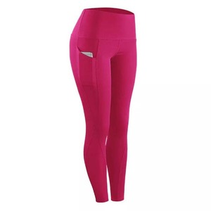 Custom Women's 100% Spandex Polyester Sportswear Yoga Pants Casual Gym Fitness <b>Legging</b> <b>Pocket</b> Different Colors 2025 Year Model - Product Image 4