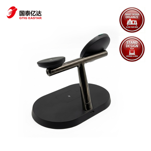 3-इन-1 चुंबकीय वायरलेस चार्जिंग स्टेशन, आईफ़ोन, आईफ़ोन और एयरपॉड्स के लिए 15W फास्ट चार्जर स्टैंड डॉक - Product Image 3