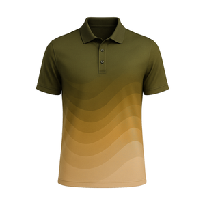 Calidad Premium OEM bordado 88% poliéster 12% Spandex para hombre Slim Fit diseño sublimación personalizado Golf Polo - Product Image 6