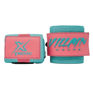 Bandes de poignet antidérapantes de qualité supérieure avec boucle pour le pouce, design estival pour le cross-training et l'haltérophilie (polyester et coton) - Product Image 1