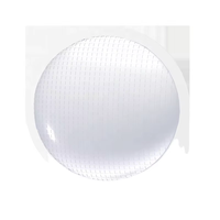 Lampe de nuit LED portable mini ronde blanche moderne à brancher en ABS, économique, pour chambre à coucher, chambre d'enfant, couloir – Offre spéciale