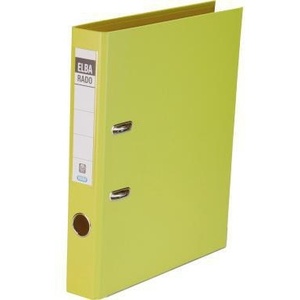 ELBA Rado Plast 50mm DIN A4 <b>File</b> Folder Cardboard Material with PVC Outer and Inner Laminations Yellow PVC - Product Image 1