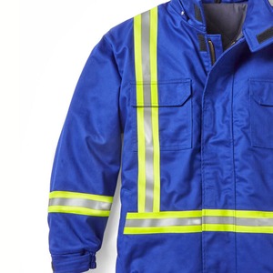 Custom Logo Printed Hi Vis Reflective Streetwear Canvas <b>Construction</b> Safety <b>Jacket</b> Breathable Hooded Winter <b>Work</b> Wear - Product Image 6