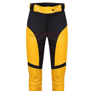 Dernier design, service OEM DESIGN INTERNATIONAL, pantalon de moto en cuir pour femme, confortable, respirant, qualité supérieure, contrasté - Product Image 3