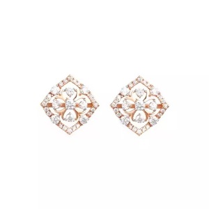 Pendientes de Diamantes Redondos al por Mayor, Diseño Moderno y Elegante para Bodas y Compromisos para Damas - Product Image 1