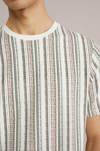 2026 <b>Men's</b> Unique Textured <b>T</b>-<b>Shirt</b> Knit Pattern High Quality Cotton Wholesale & Custom Logo - Product Image 4