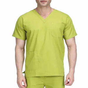 Infirmières médecin uniformes hôpital ensembles hôpital soins infirmiers soins de santé travail vêtements costume à manches courtes col en V pantalon pour hommes - Product Image 3