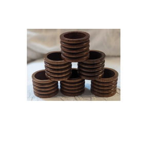 Rond de serviette en bois design fournisseur fournitures d'hôtel de mariage décoration de table à la maison 100% rond de serviette en bois naturel - Product Image 6