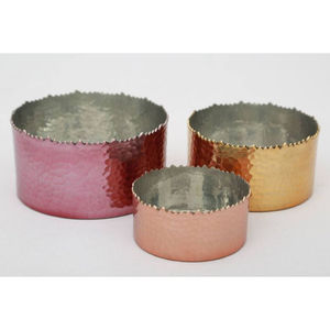 Nouvel arrivage Vaisselle antique Bol de service à chocolat en métal de forme ovale Bol à chocolat pour la maison Hôtel Accessoires Fournitures - Product Image 3