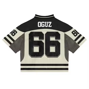 Camiseta Deportiva Personalizada de Alta Calidad, Estilo Urbano, Holgada, de Malla, Transpirable, con el Número 66, Tejido Transpirable - Product Image 2