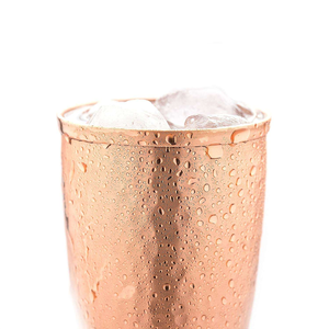 Cobre para copa de vino Chapado Diseño martillado Estilo lujoso Hecho a mano Moderno Alta calidad 2 piezas por saniya handcraft - Product Image 4