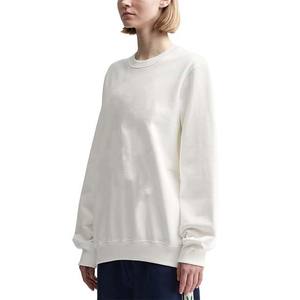 Sweats à capuche et sweat-shirts formels pour femmes de haute qualité hiver automne Logo personnalisé couleur unie coton bambou polaire col rond - Product Image 2