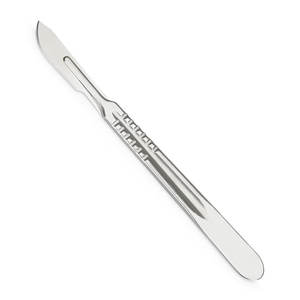 Bisturí Veterinario Desechable de Acero Inoxidable con Mango de Plástico, Certificado CE Clase II, Venta al por Mayor de Fábrica PAKDEN INDUSTRY - Product Image 1