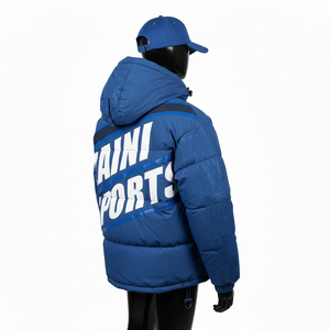 Veste matelassée oversize pour femmes, tissu en polyester, panneau contrasté, veste d'hiver avec logo personnalisé, veste matelassée pour femmes - Product Image 5