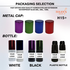 Pegamento para extensión de pestañas de secado rápido de Corea 1. Pegamento coreano H15 + de 3ml/5ml/10ml, negro, resistente al agua, adhesivo de unión fuerte OEM/ODM - Product Image 5