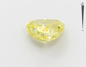 4.52CT Diamants de laboratoire taille cœur couleur jaune intense HPHT CVD Diamants en vente - Product Image 3