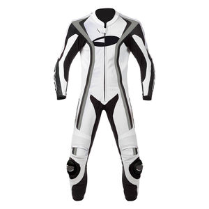Combinaison de course de moto en cuir de qualité pour hommes Protection par blindage CE Panneaux d'aération et conception extensible ergonomique - Product Image 2