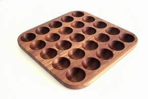 ชั้นวางไข่ไม้ที่ทันสมัยพร้อมพื้นผิวไม้ที่ไร้กาลเวลาและรูปทรงที่สมดุลเหมาะสำหรับบ้านแบบชนบทที่ทันสมัย - Product Image 5