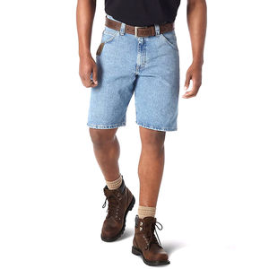 Pantalones cortos de mezclilla rectos transpirables de alta calidad con tarifa al por mayor para hombre de talla grande 2025 recién llegados High Street - Product Image 1