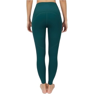 Leggings pour femmes sur mesure en gros, pantalons de yoga de haute qualité, séchage rapide, respirant, spandex/polyester, design et logo professionnels - Product Image 2