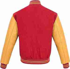 Chaquetas Varsity de Lana 100% Transpirables de Invierno de Primera Calidad, Estilo Urbano, Logotipo Bordado en la Parte Delantera, Mangas Largas - Product Image 3