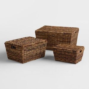Cesta de mimbre de lujo y material puro tejido, decoración del hogar, cesta de lujo para almacenamiento de ropa más vendida - Product Image 3