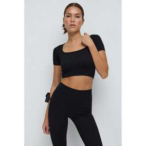 Blusa Casual con Manga Corta y Logotipo Frontal 100% Poliéster - Product Image 2