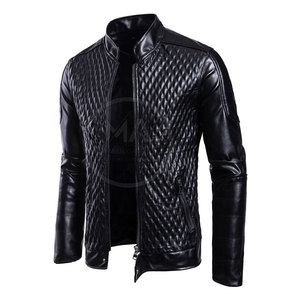 Chaqueta de cuero de Otoño Invierno para hombre, chaqueta de cuero de la mejor calidad para hombre, chaqueta de cuero genuino para hombre - Product Image 1