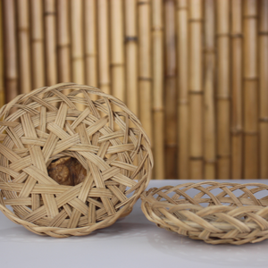 Natural Woven Bamboo <b>Trivet</b> of Many Sizes Effectively Prevent Heat, Suitable for Pots, Pans and Hot Plates - Product Image 2