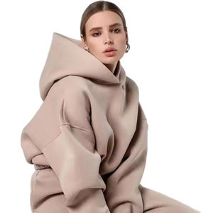 Haute qualité sur mesure hommes survêtements Ecoach léger coton solide respirant à capuche pantalons de survêtement ensemble français éponge hiver - Product Image 2