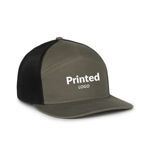 Casquette Trucker 7 Panneaux Structurée Bicolore à Faible Coût, Maille Respirante, Visière Légèrement Courbée, Logo Personnalisé Imprimé, Fermeture Snapback, Idéale pour la Course à Pied - Product Image 2