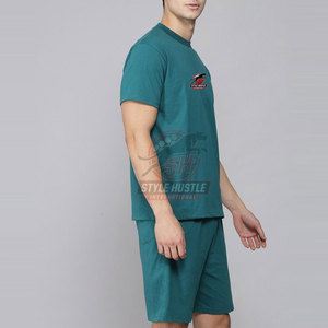 Conjunto de Verano para Hombre, Ropa Casual Urbana, Hecha de Algodón Transpirable, Diseño de Logotipo Personalizado - Product Image 2