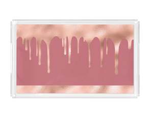 Plateau de conception de lune en acrylique avec fini élégant parfait pour les mariages service de dessert et vaisselle de restauration rapide - Product Image 5