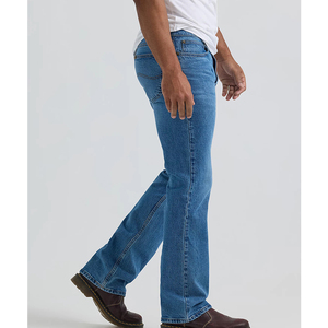 Vêtements pour hommes personnalisés, <span class=keywords><strong>jeans</strong></span> Bootcut pour hommes, <span class=keywords><strong>jeans</strong></span> bootcut <span class=keywords><strong>taille</strong></span> <span class=keywords><strong>basse</strong></span> pour hommes, <span class=keywords><strong>jeans</strong></span> en denim - Product Image 5