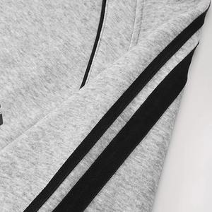 Sweat à capuche gris surdimensionné unisexe 100% coton polaire pull décontracté populaire sweat-shirt d'hiver logo personnalisé broderie poids lourd - Product Image 4